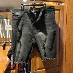 Black Bermuda shorts